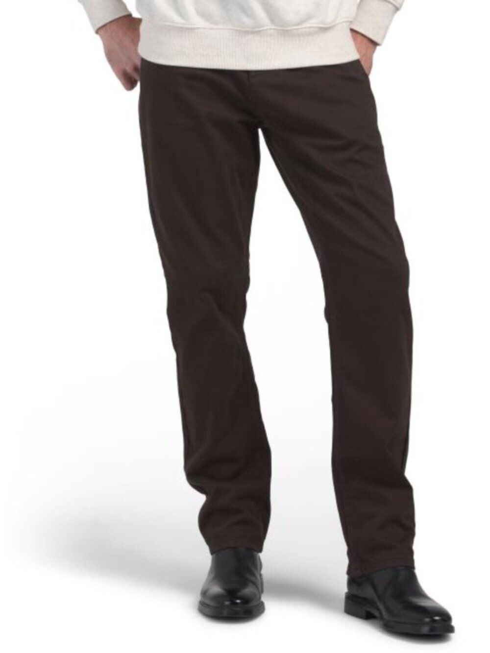 KARL LAGERFELD PARIS Linen Blend Stretch 5 Pocket Slim Pants
